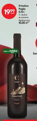 Wino czerwone wytrawne Eremo Primitivo Puglia promocja w Żabka