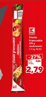 Ciasto francuskie K-Classic promocja w Kaufland