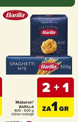 Makaron BARILLA Spaghetti n.5 400-500g promocja w Carrefour Market
