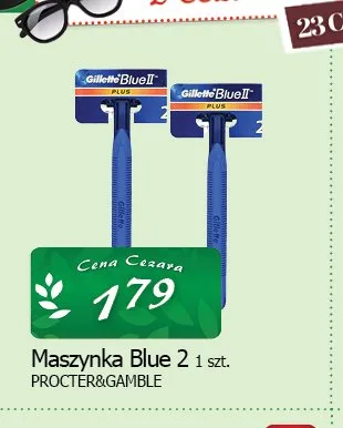 Maszynka do golenia Gillette Blue II Plus promocja w CEZAR Delikatesy