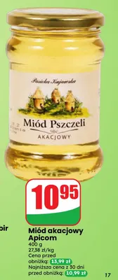 Miód akacjowy Apicom promocja w Dino