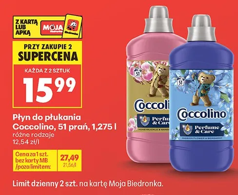 Płyn do płukania Coccolino promocja w Biedronka