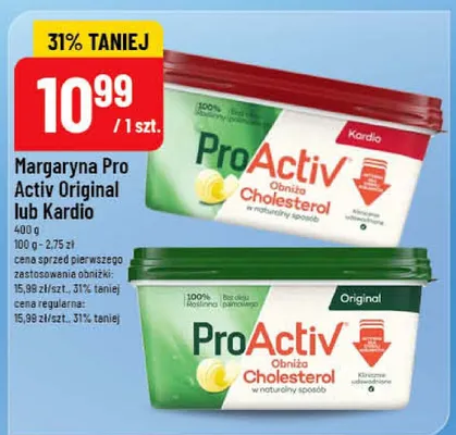 Margaryna Pro Activ Kardio ProActiv promocja w POLOmarket