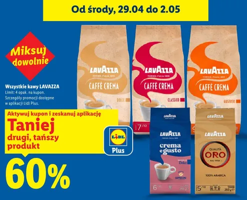 Kawa Lavazza Caffè Crema Dolce promocja w Lidl