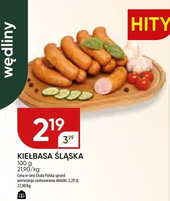 Kiełbasa śląska promocja w Chata Polska