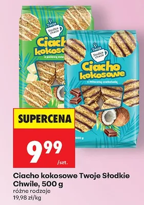 Ciacho kokosowe z polewą mleczną promocja w Biedronka