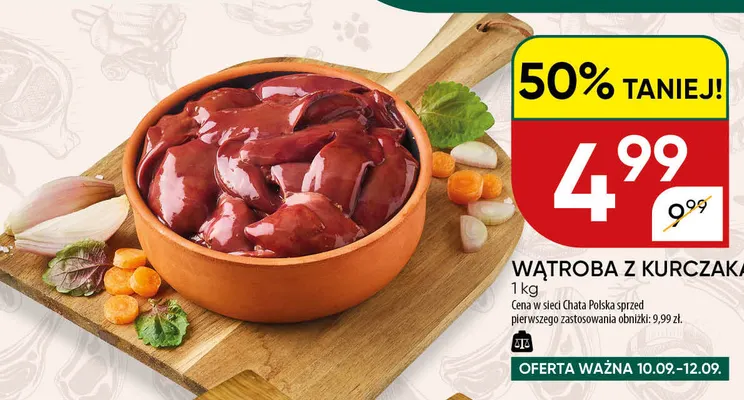 Wątroba z kurczaka promocja w Chata Polska
