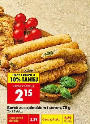 Borek ze szpinakiem i serem promocja w Biedronka