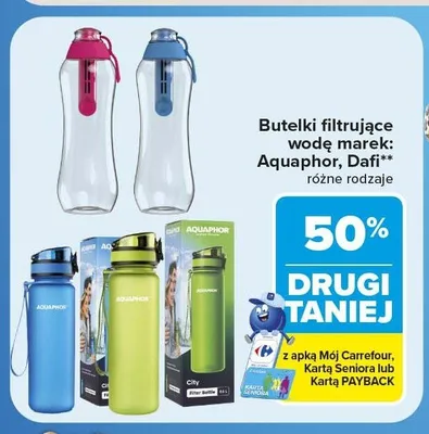 Butelka filtrująca wodę Dafi promocja w Carrefour