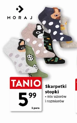 Skarpetki stopki Moraj promocja w Intermarche