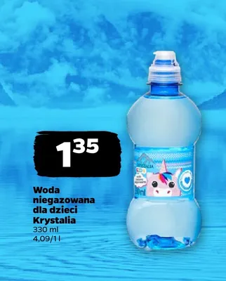 Woda niegazowana dla dzieci Krystalia promocja w Netto