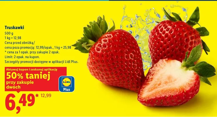 Truskawki promocja w Lidl