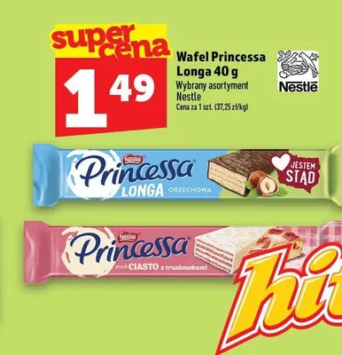 Wafel Princessa Longa promocja w TOPAZ