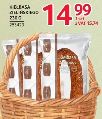 Kiełbasa Zielińskiego 230 g promocja w Selgros