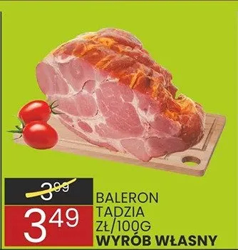 Baleron tadzia promocja w Wafelek