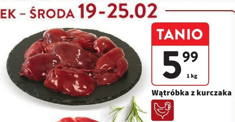 Wątróbka z kurczaka promocja w Intermarche