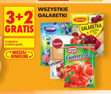 Galaretka o smaku truskawkowym Dr. Oetker promocja w Biedronka