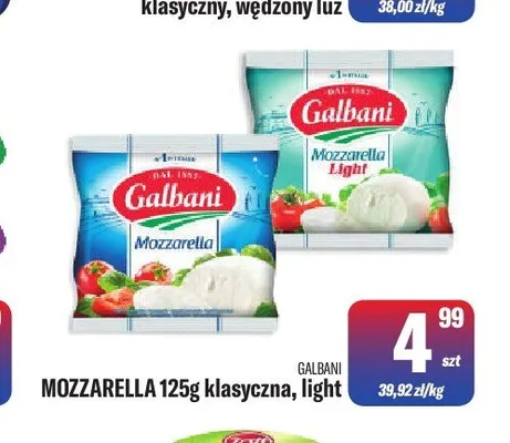 Mozzarella Galbani klasyczna promocja w Tomi Markt