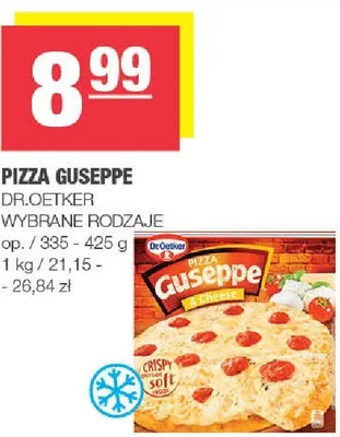 Pizza Guseppe wybrane rodzaje promocja w SPAR