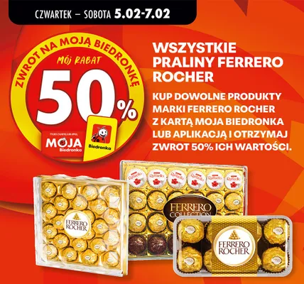 Praliny Ferrero Rocher promocja w Biedronka