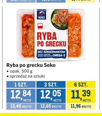 Ryba po grecku Seko promocja w Makro