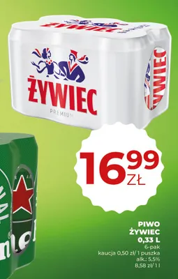 Piwo Żywiec Premium promocja w Duży Ben