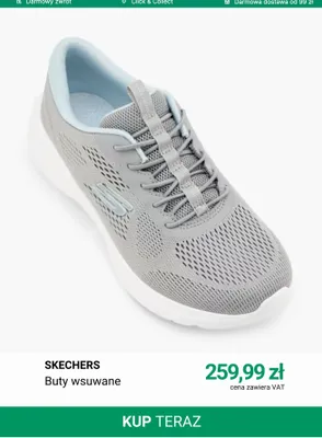 Buty wsuwane Skechers promocja w Deichmann