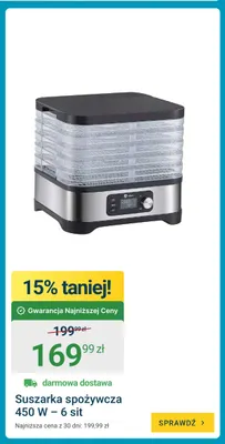Suszarka spożywcza Viben 450W 6 sit promocja w ERLI