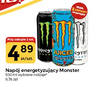 Napój energetyzujący Monster promocja w Społem Częstochowa
