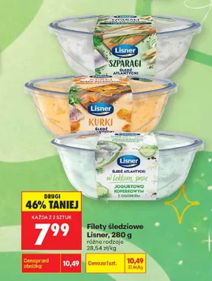 Filety śledziowe Lisner z kurkami promocja w Biedronka