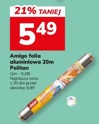 Folia aluminiowa 20m promocja w Hitpol