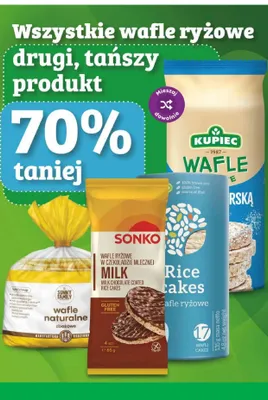 Wafle naturalne zbożowe Sunny Family promocja w Dino