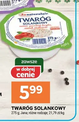 Twaróg solankowy promocja w Stokrotka