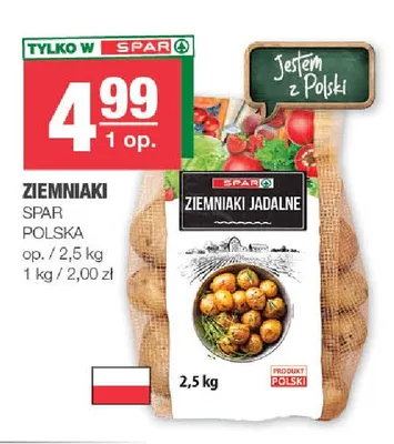 Ziemniaki polskie SPAR promocja w SPAR