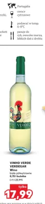 Wino białe półwytrawne VINHO VERDE VERDEGAR promocja w Kaufland