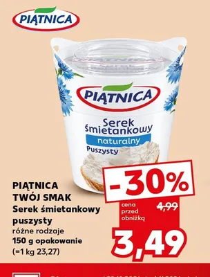 Serek śmietankowy puszysty Twój Smak Piątnica promocja w Kaufland