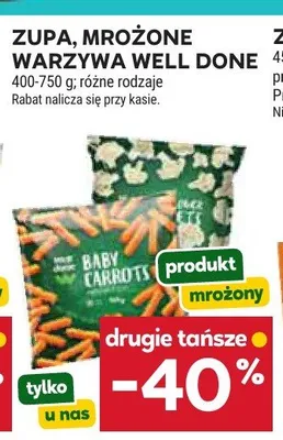 Zupa, mrożone warzywa Well Done promocja w Stokrotka