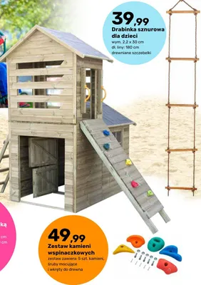 Domek Robert ze ścianką wspinaczkową promocja w Bricomarche
