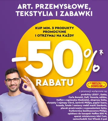 Artykuły przemysłowe, tekstylia i zabawki promocja w Biedronka