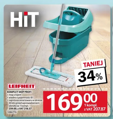 Komplet mop Profi Leifheit promocja w Selgros