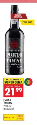 Wino czerwone Porto Tawny Velgado promocja w Biedronka