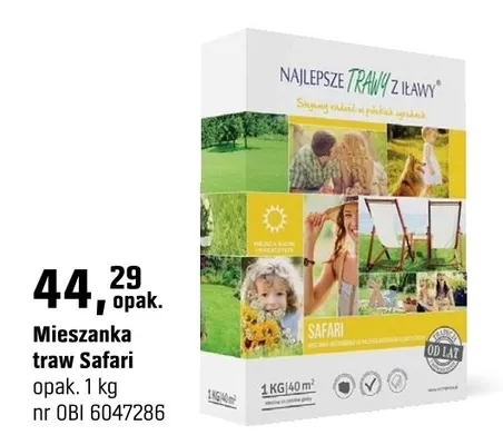 Mieszanka traw Safari promocja w OBI