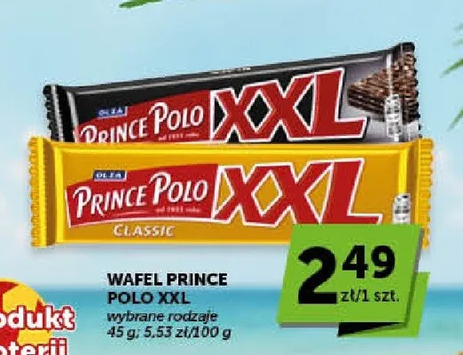 Wafel Prince Polo XXL Classic promocja w ABC