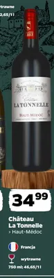 Wino czerwone Château La Tonnelle Haut-Médoc promocja w Netto
