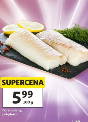 Dorsz czarny polędwica promocja w Auchan