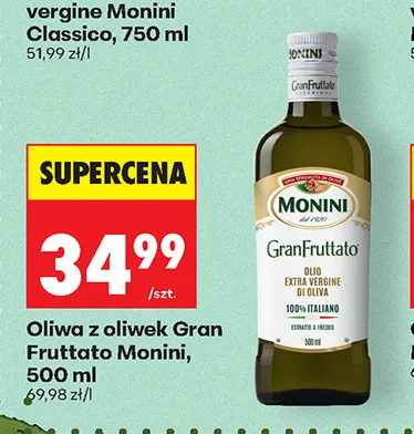 Oliwa z oliwek Gran Fruttato Monini promocja w Biedronka