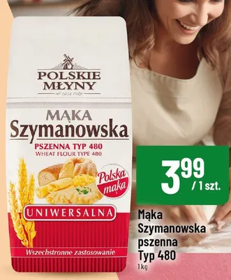 Mąka pszenna Szymanowska Typ 480 Polskie Młyny promocja w POLOmarket