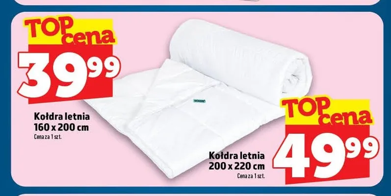 Kołdra letnia 160x200 cm promocja w TOPAZ