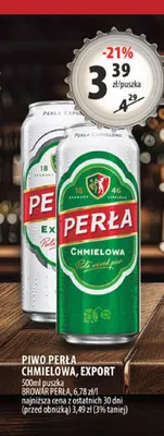 Piwo Perła Chmielowa promocja w Arhelan