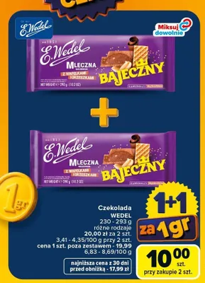 Czekolada mleczna Bajeczny E.Wedel promocja w Carrefour Market